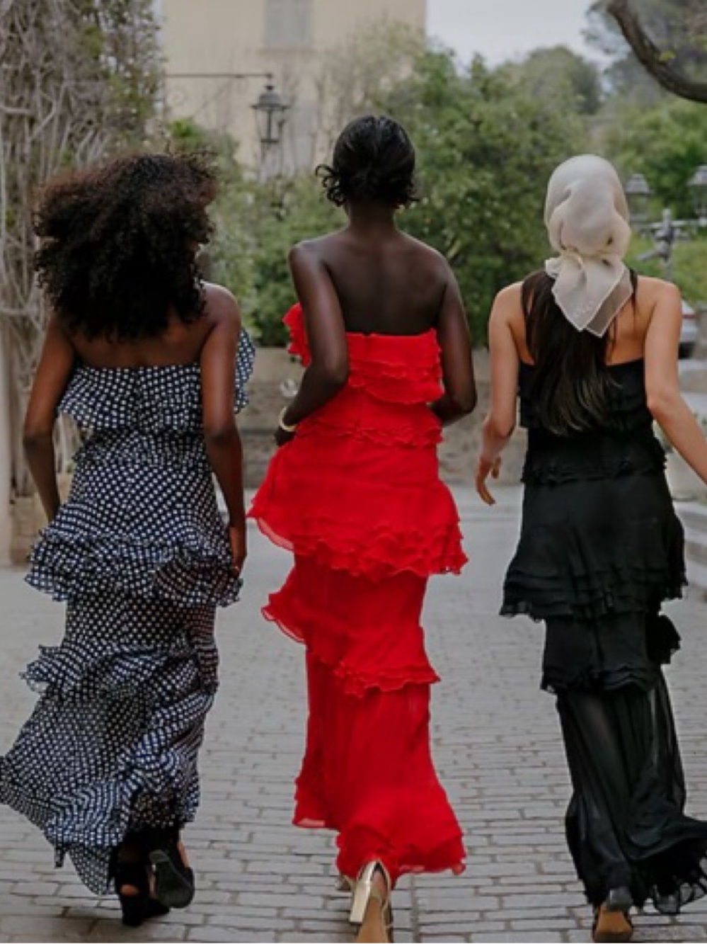 J. Crew Red Ruffled Strapless Maxi Dress